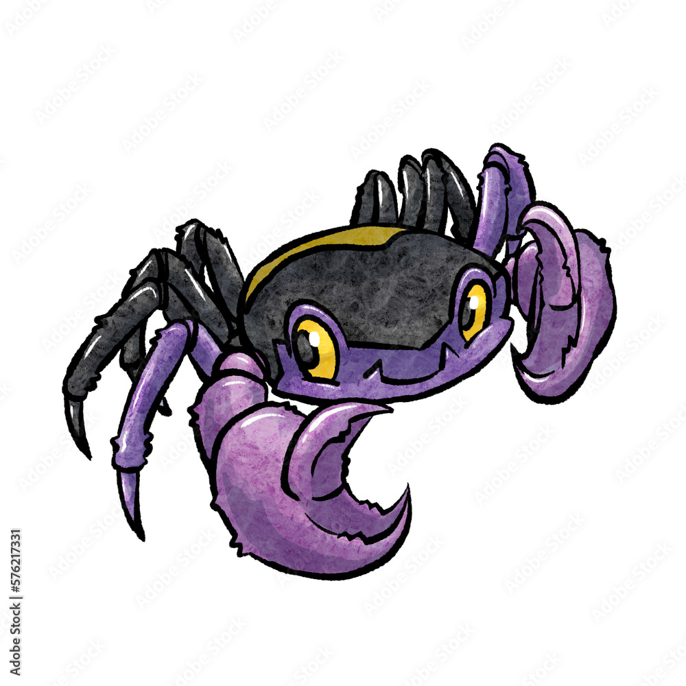 Obraz premium かに イラスト カラー