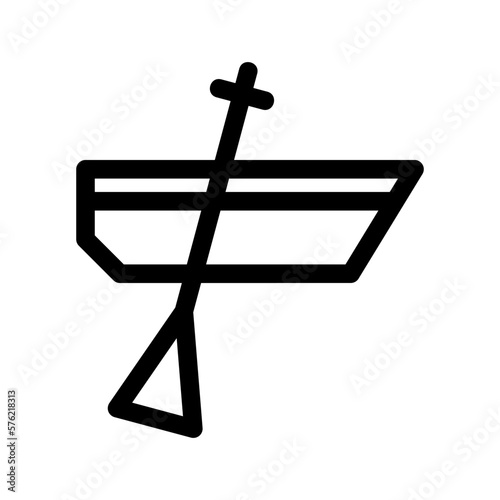 Tela boating icon or logo isolated sign symbol vector illustration - high quality bla