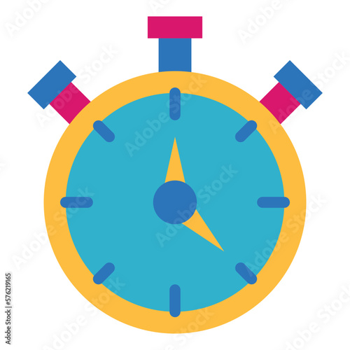 chronometer flat icon style