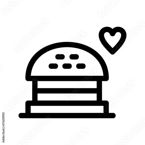 burger icon or logo isolated sign symbol vector illustration - high quality black style vector icons 