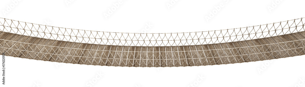Long Rope Bridge Outline Rope bridge isolated on transparent background Stock Illustration ...