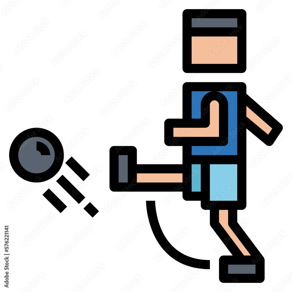kick off filled outline icon style kick off filled outline icon style