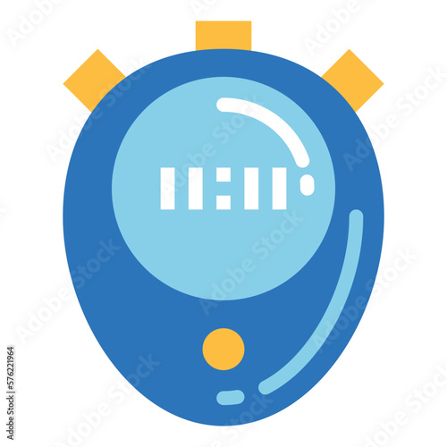 stop watch flat icon style