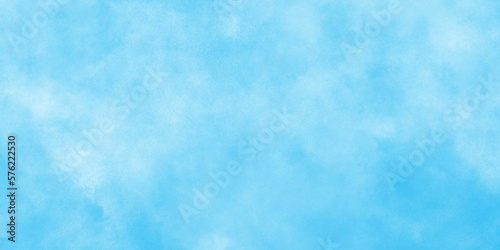 White and blue frozen ice surface color blurry and defocused Cloudy Blue Sky Background, blurred and grainy Blue powder explosion on white background, Classic hand painted Blue watercolor background.