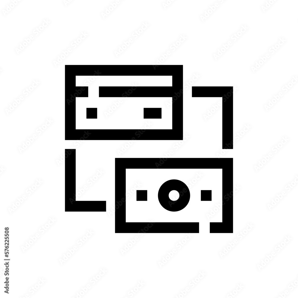 exchange line icon exchange line icon