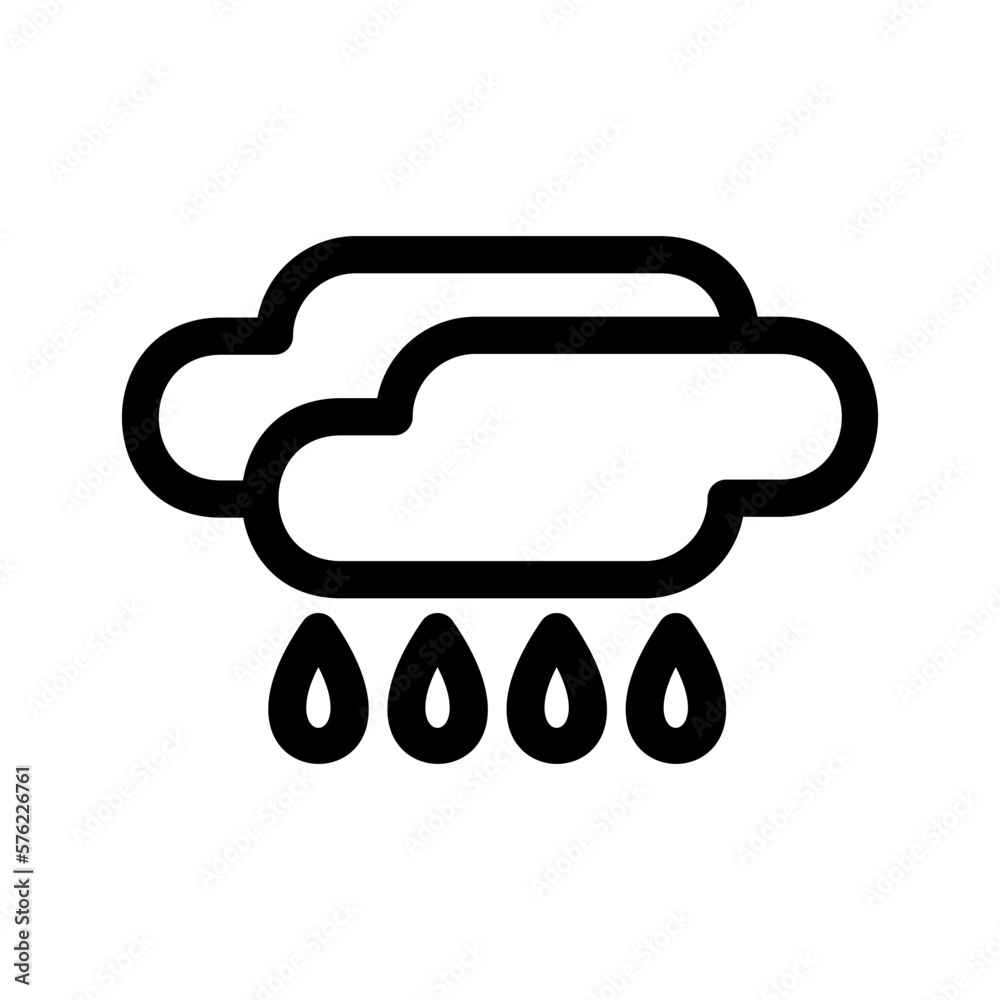 rain icon or logo isolated sign symbol vector illustration - high quality black style vector icons
