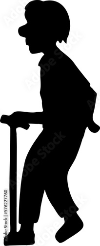 elderly illustration.
