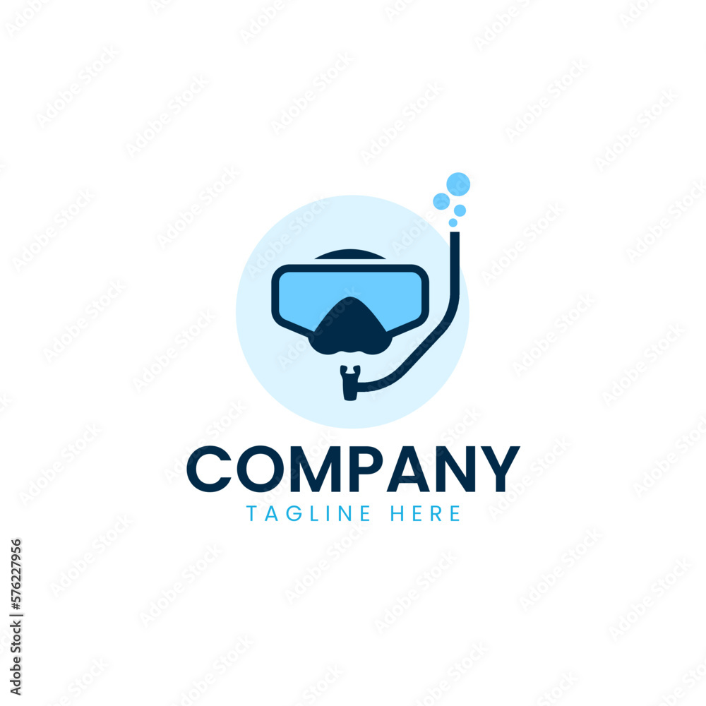 Scuba diver logo underwater logo for company Scuba diver logo underwater logo for company