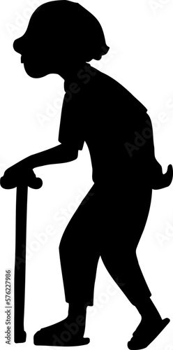 elderly illustration.