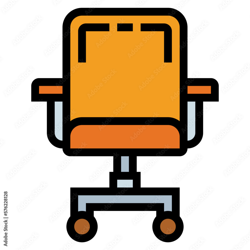chair filled outline icon style chair filled outline icon style