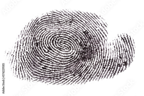 Fingerprint isolated on transparent background Fototapet