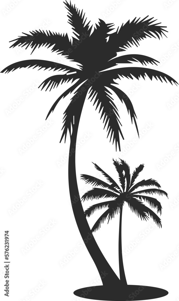 Tree icon, plant icon black vector Tree icon, plant icon black vector