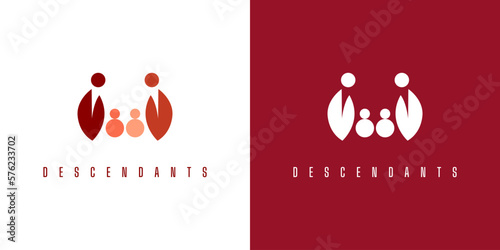 Old Age Compassion Logo Design, With Children