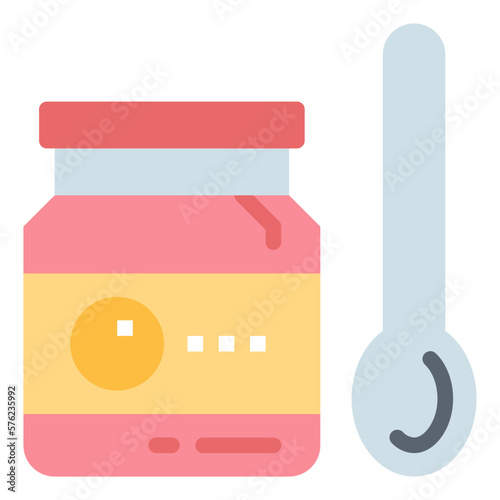 baby food flat icon style