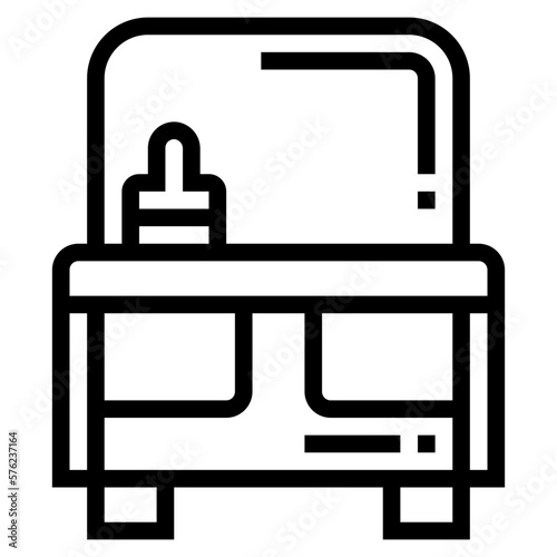 booster seat line icon style