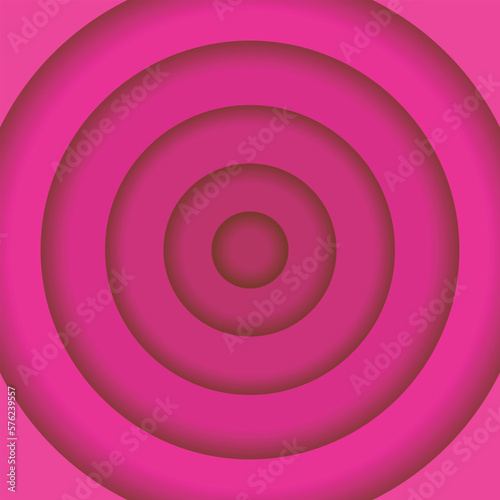 Creative design circle abstract background. 3D Vector Illustration.