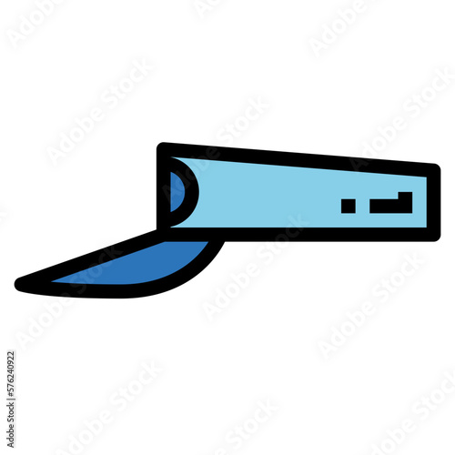 visor filled outline icon style