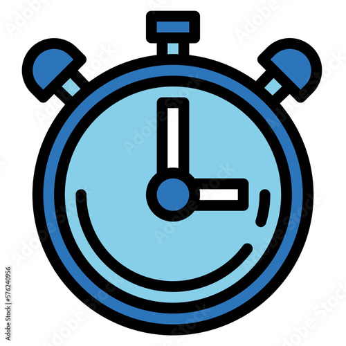 stop watch filled outline icon style