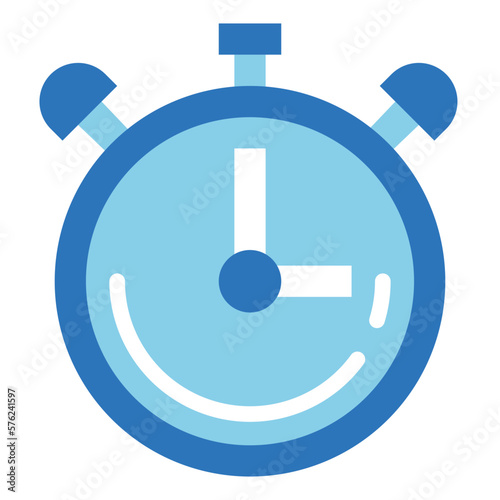 stop watch flat icon style