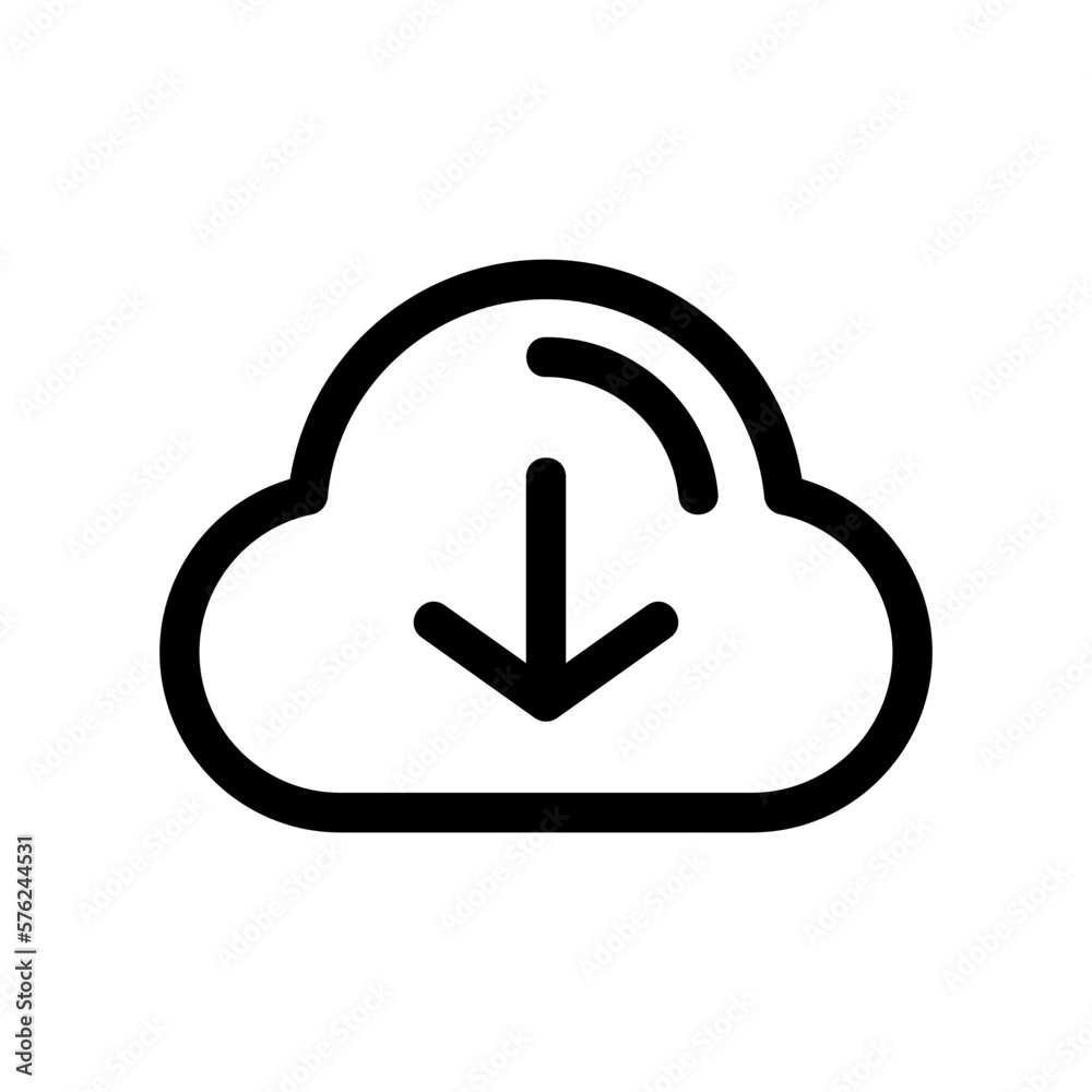 download icon or logo isolated sign symbol vector illustration - high quality black style vector icons
