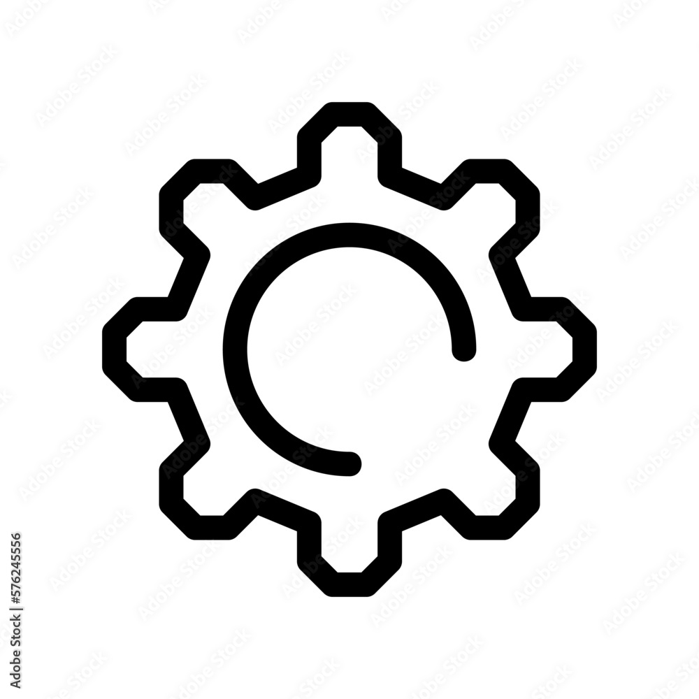 gear icon or logo isolated sign symbol vector illustration - high quality black style vector icons
