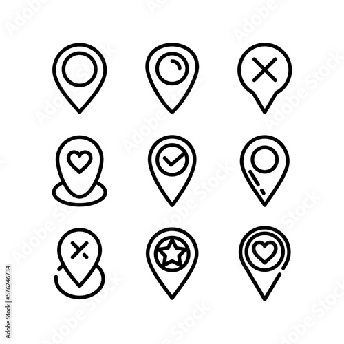 location icon or logo isolated sign symbol vector illustration - high quality black style vector icons 