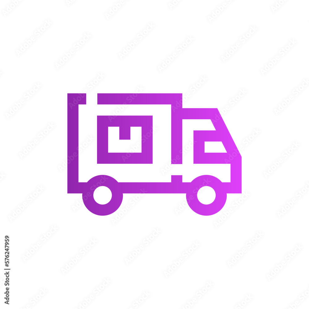 delivery truck gradient icon delivery truck gradient icon