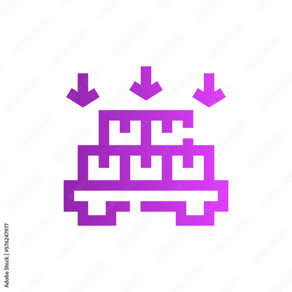 Fototapeta premium import gradient icon
