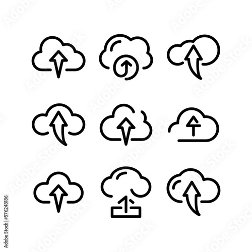 upload icon or logo isolated sign symbol vector illustration - high quality black style vector icons
