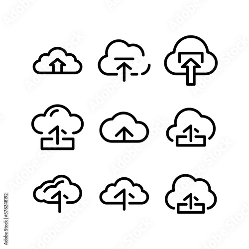 upload icon or logo isolated sign symbol vector illustration - high quality black style vector icons
