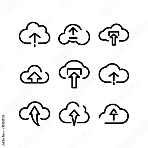 upload icon or logo isolated sign symbol vector illustration - high quality black style vector icons
