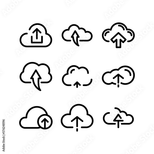 upload icon or logo isolated sign symbol vector illustration - high quality black style vector icons
