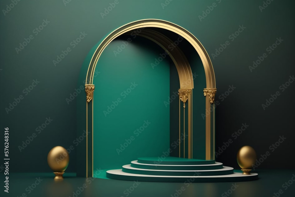 Minimalist Cream Podium Mockup Generated by AI Technology Minimalist Cream Podium Mockup Generated by AI Technology