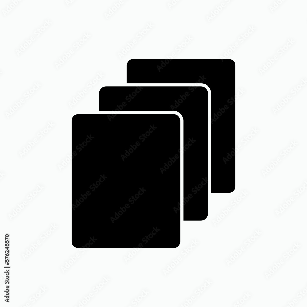 Collection Icon. Stock, Folders Symbol - Vector. Collection Icon. Stock, Folders Symbol - Vector.