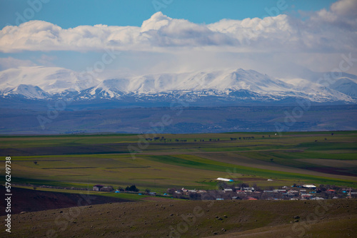 Elazig Hazar lake and mountain. panoramic image photo