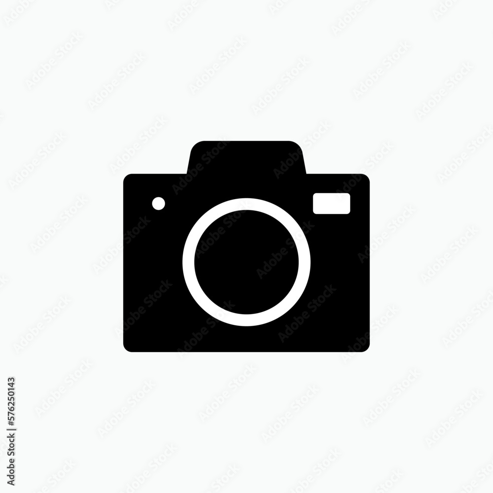 Camera Icon. Photographer Sign & Symbol - Vector.  
