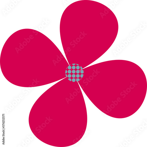flower with four petals