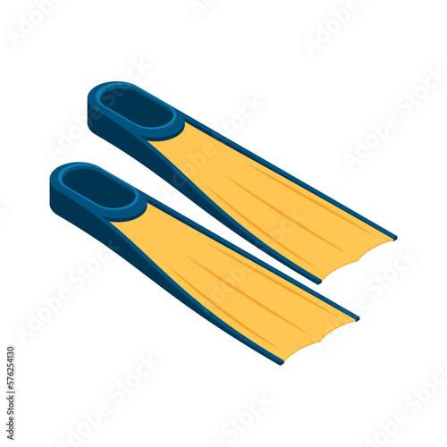 Scuba Diving Flippers Composition