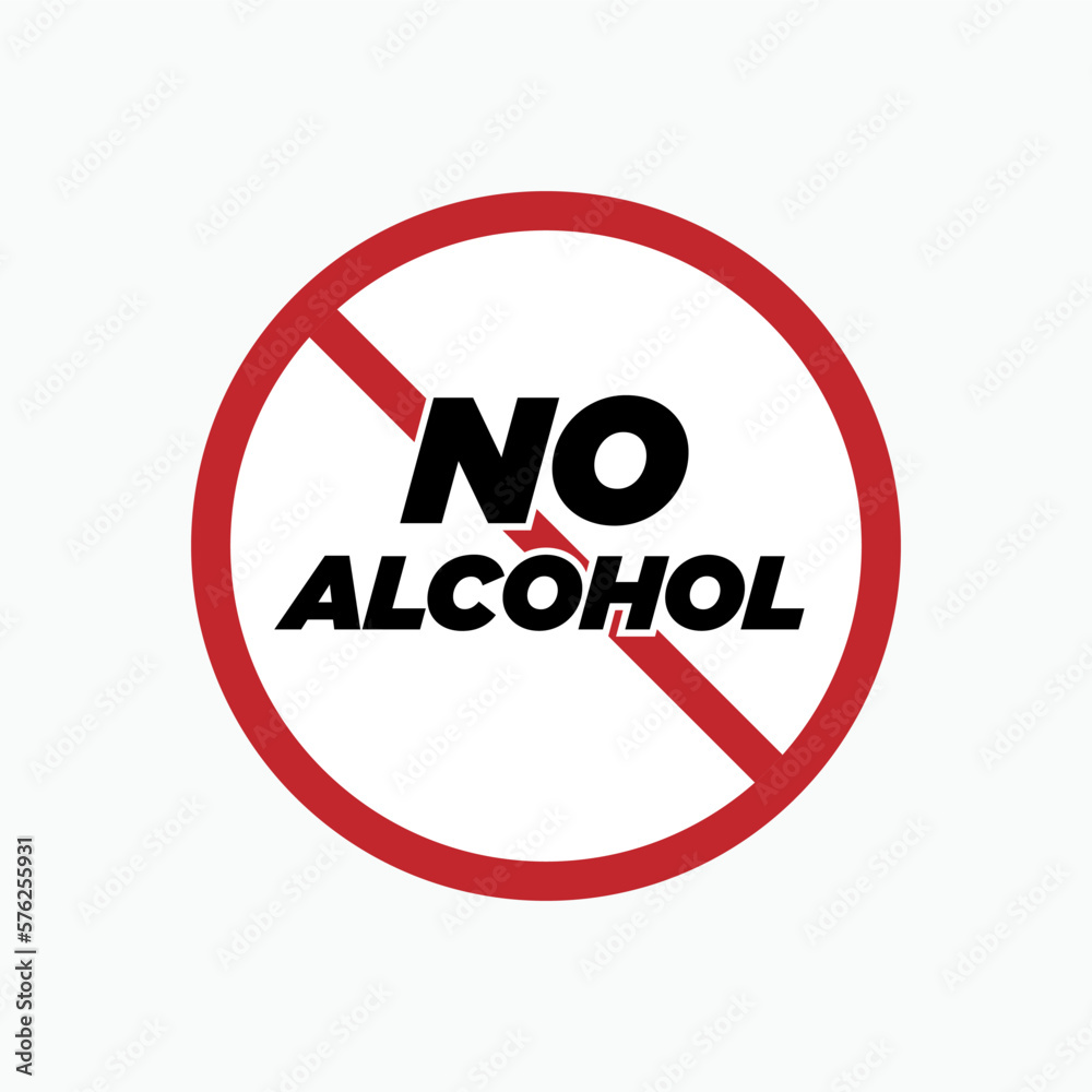No Alcohol Icon - Vector, Sign and Symbol for Design, Presentation, Website or Apps Elements No Alcohol Icon - Vector, Sign and Symbol for Design, Presentation, Website or Apps Elements