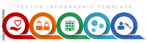 Medical icon set, miscellaneous icons such as doctor, nurse, hospital, help and flu for webdesign and mobile applications, flat design infographic vector template in eps 10