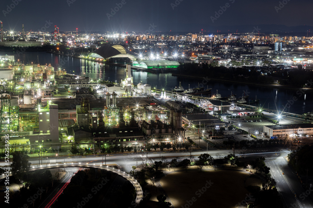 美しい工場夜景　三重県