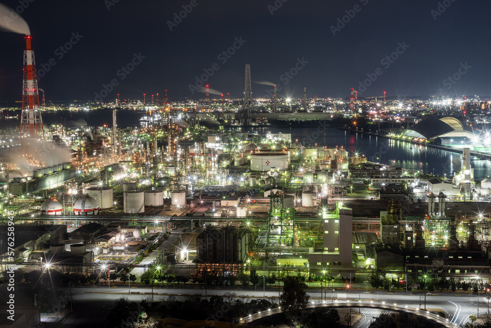 美しい工場夜景　三重県