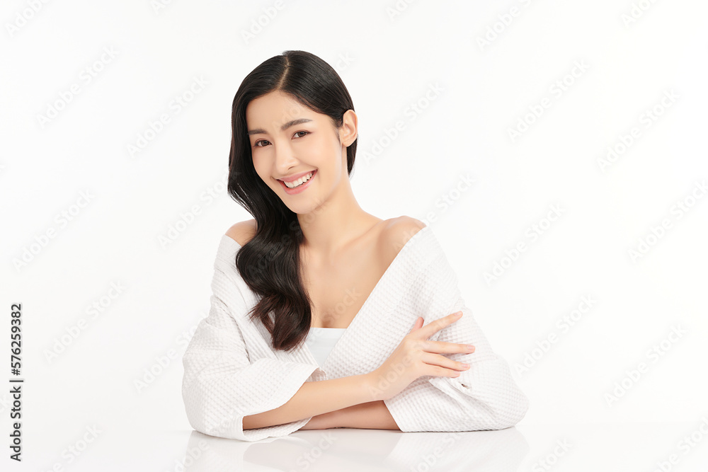 Beautiful young asian woman with clean fresh skin on white background, Face care, Facial treatment, Cosmetology, beauty and spa, Asian women portrait. Beautiful young asian woman with clean fresh skin on white background, Face care, Facial treatment, Cosmetology, beauty and spa, Asian women portrait.
