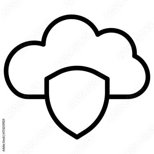 cloud shield icon