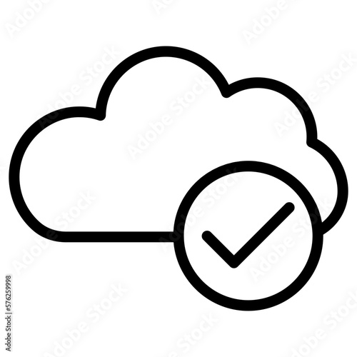 cloud check icon