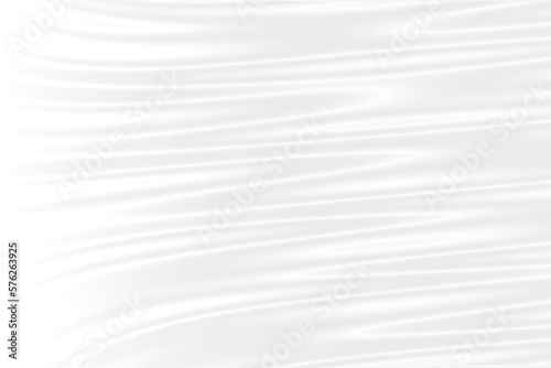 Abstract smooth elegant white fabric silk texture soft background, flowing satin waves.