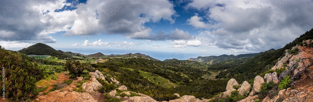 Panorama Teno-Gebirge, El Palmar, Masca, Teneriffa