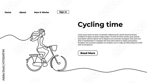 Cycling time one line drawi...