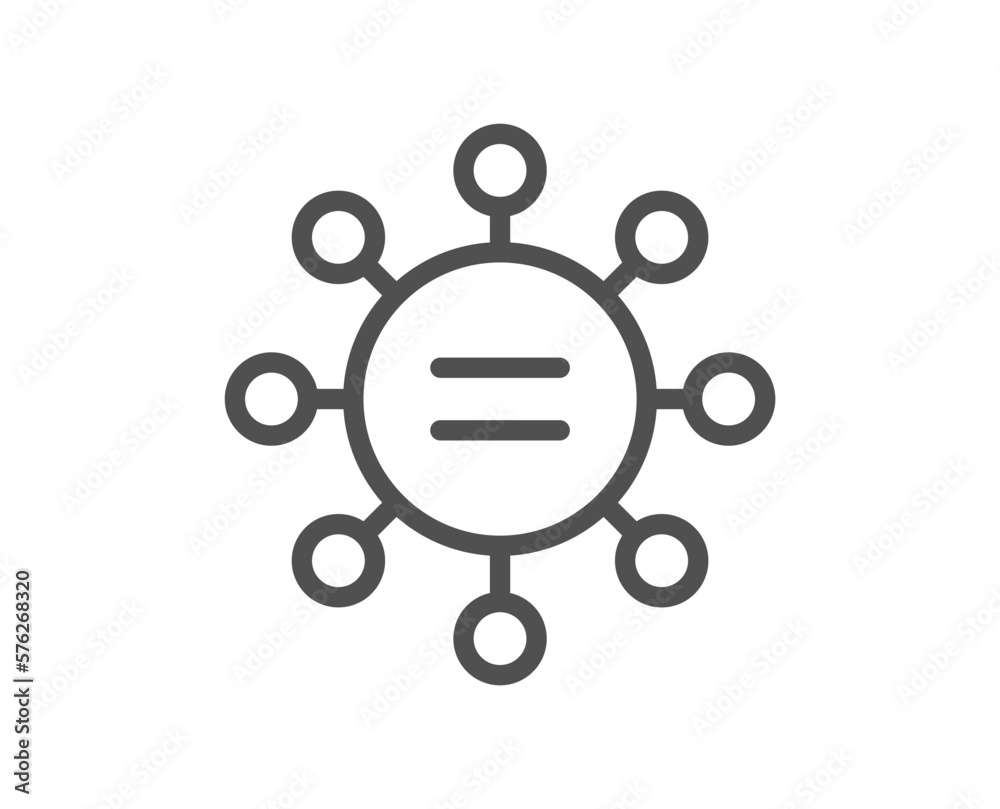 Equality line icon. Gender ethics sign. Equal balance symbol. Quality design element. Linear style ethics icon. Editable stroke. Vector Equality line icon. Gender ethics sign. Equal balance symbol. Quality design element. Linear style ethics icon. Editable stroke. Vector