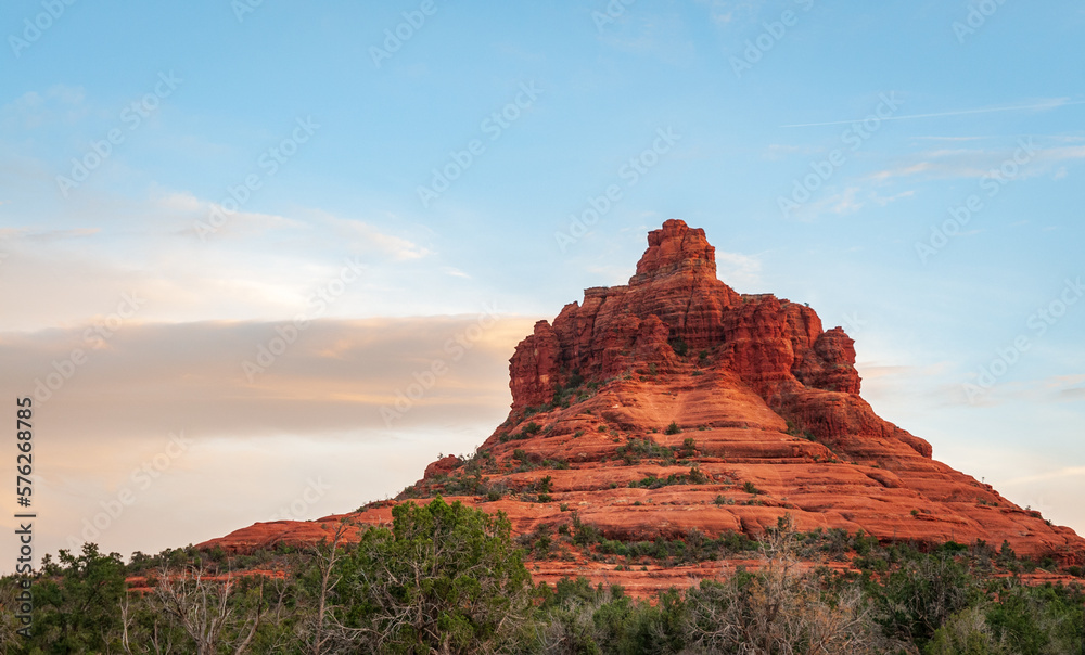 Tall Red Butte at Sedona, Arizona